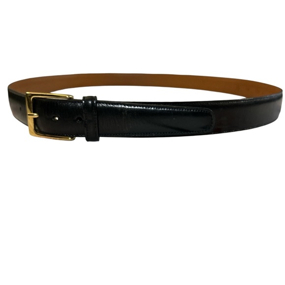 Ralph Lauren Men’s Black Leather New Size 42 Belt NWOT - Picture 4 of 5